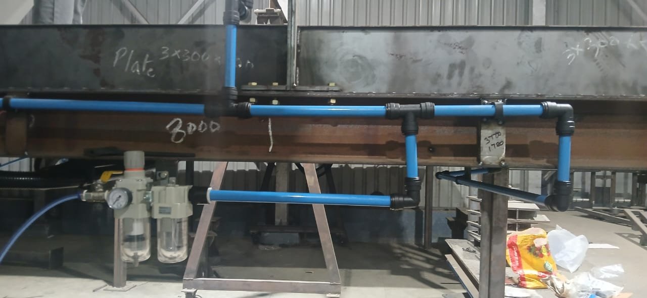 Aluminum Piping Industrial Air Compressor Connection