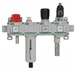 ASCO High-Flow Modular FRLs — Series 651 / 652 / 653