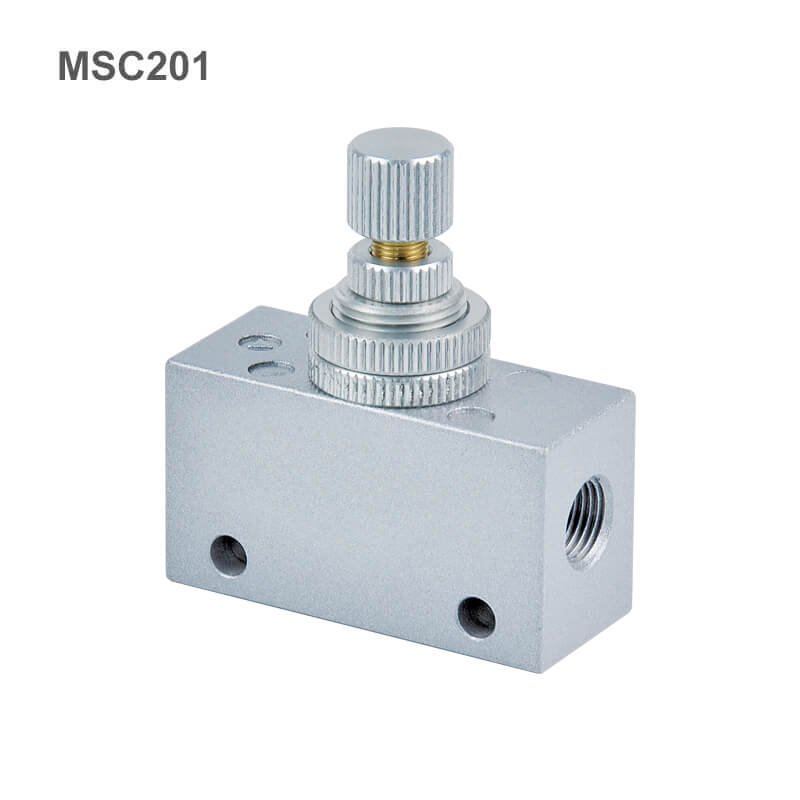 Mindman Flow Control Valves (Speed Controllers) — MSC Series