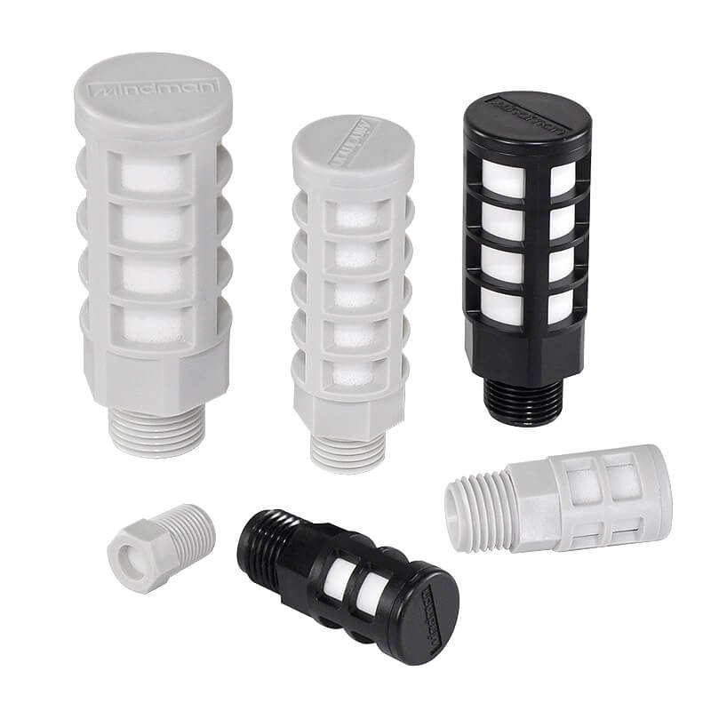 Mindman Silencers & Exhaust Cleaners — MSR / MSLC Series