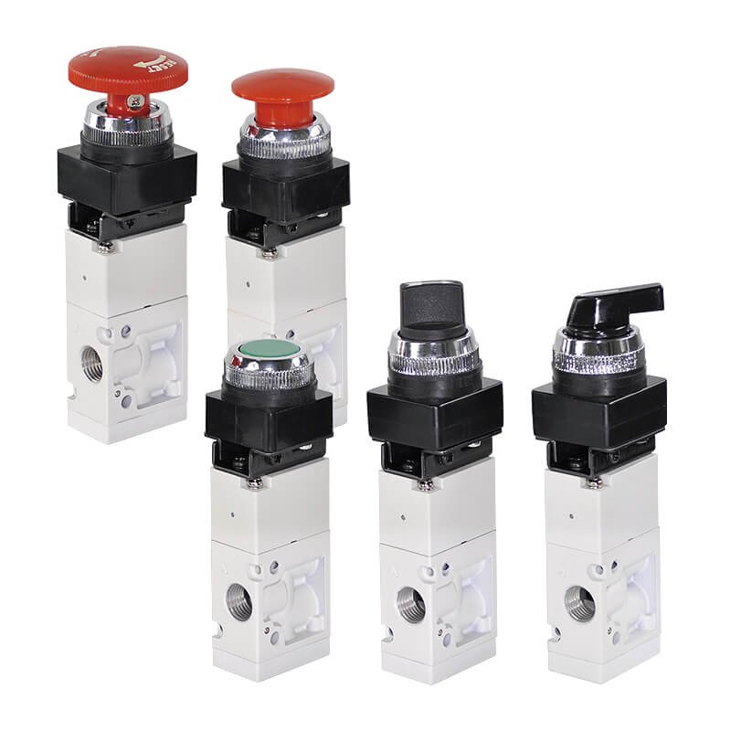 Mindman Manual Pushbutton Valves — MVB Series