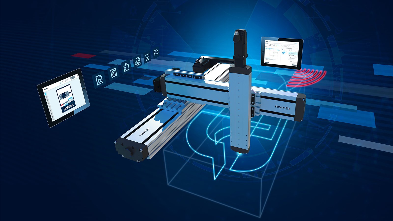 Bosch Rexroth Robot Transfer Systems — Linear Robot Tracks, 7th Axis Systems