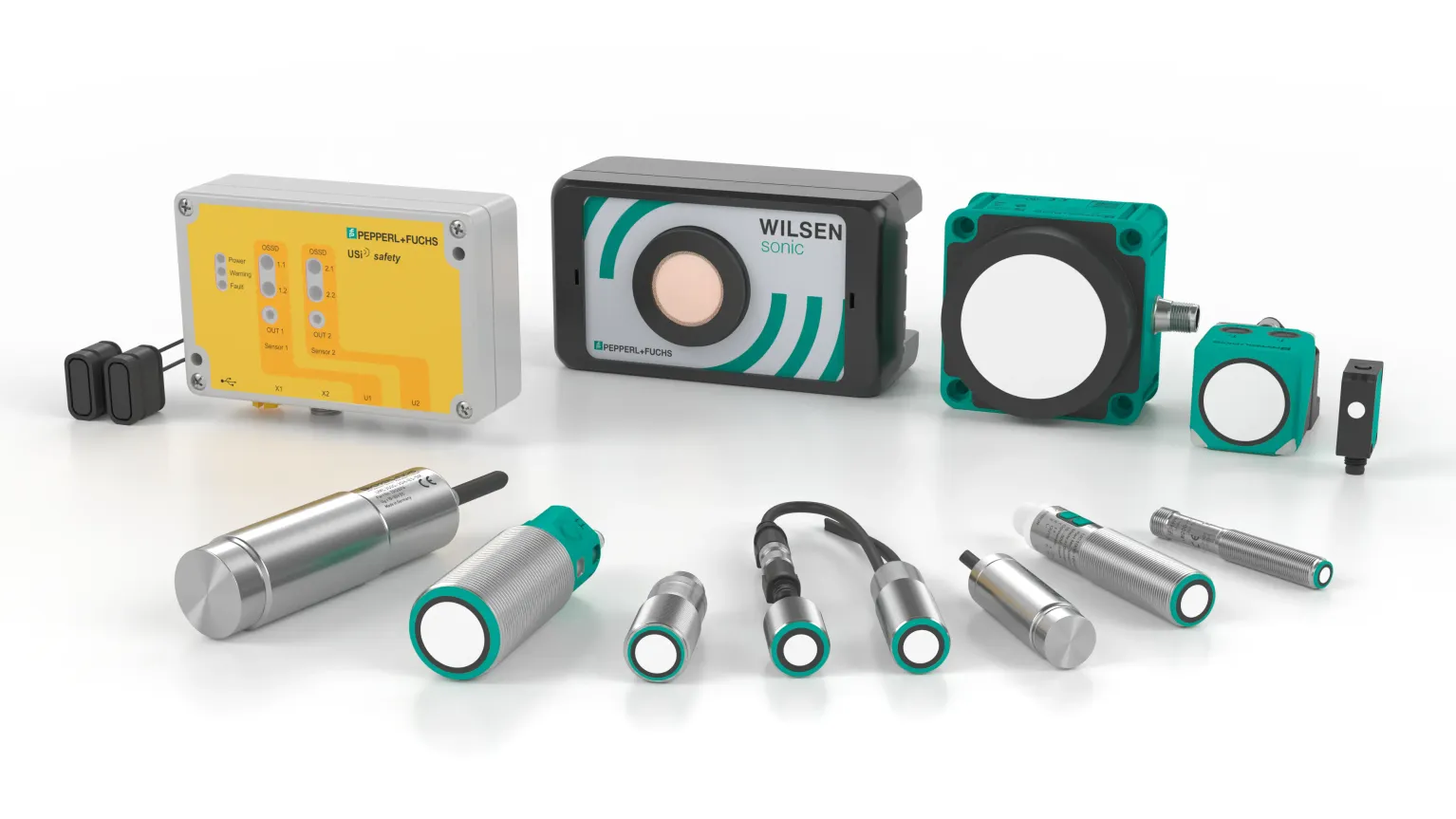 Pepperl+Fuchs Ultrasonic Proximity Sensors — UC Series, UB Series, UDC Series
